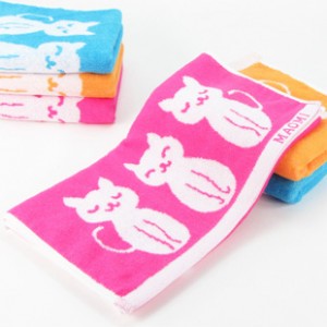 【6399-三只喵咪毛巾】 洁丽雅同款 高档超市面巾