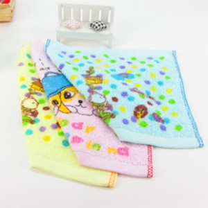 【6161-弱捻印花方巾】儿童小方巾 幼儿园专用