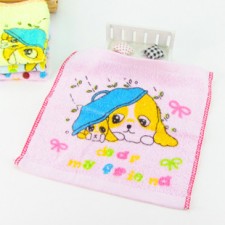 【6161-弱捻印花方巾】儿童小方巾 幼儿园专用