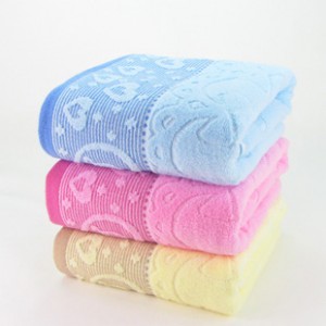 【6557 满心爱意无捻浴巾】加厚纯棉超市专卖