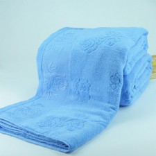【6902-玫瑰花单人毛巾被】加厚加大 成人单人毛巾被