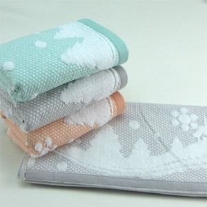 【6416  雪花雪松毛巾】棉 超柔软 沃尔玛超市专供