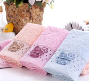 【6389-5 小猫头毛巾】 棉 超市必备 最新款