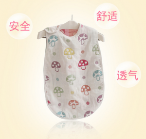 【6172-A类三层纯棉睡袋防踢】A类三层纯棉蘑菇KITT兔子睡袋防踢被